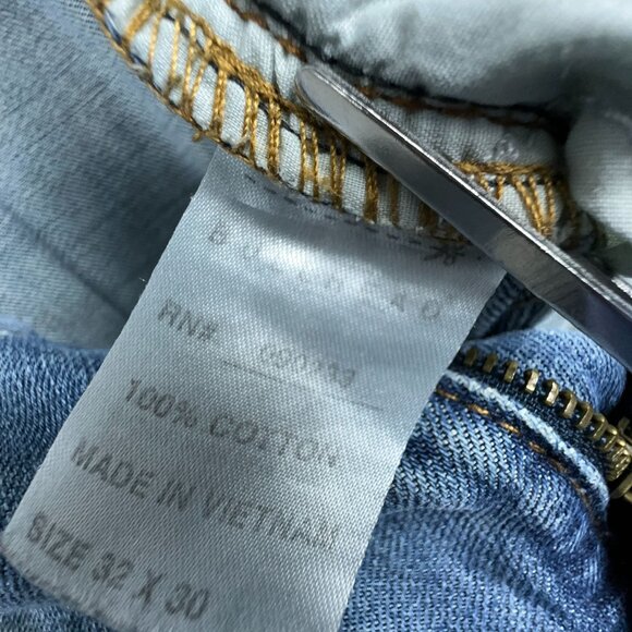 Bullhead Vintage Jeans Cropped Straight Slim Fit Womens Blue Size W32XL30 - Picture 5 of 10